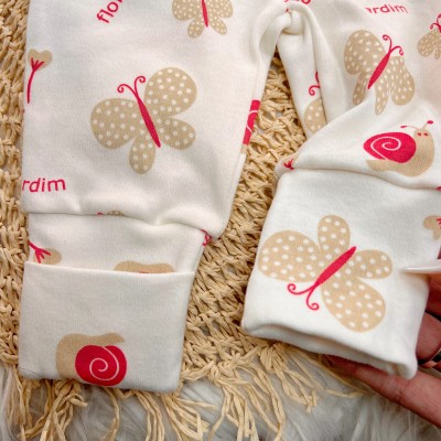 Kit 3 Calças - Flores no Meu Jardim, Off White e Poá Pink